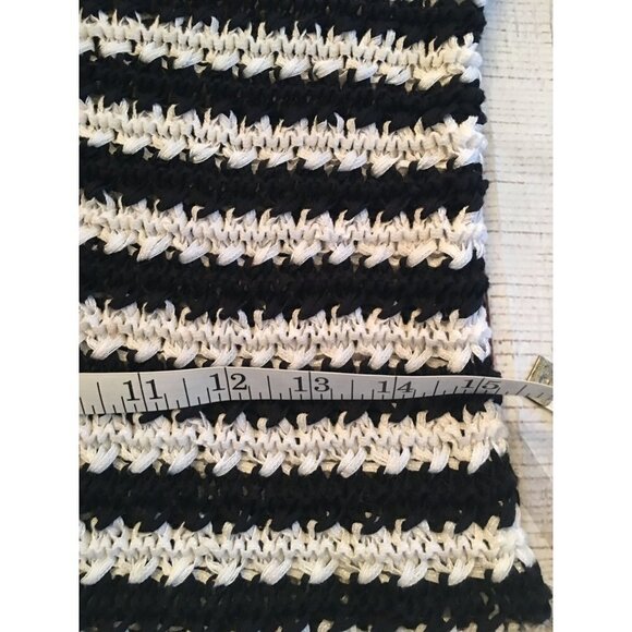 Dana Buchman Black & White Striped Long-sleeve Sweater Size Small - Picture 9 of 9